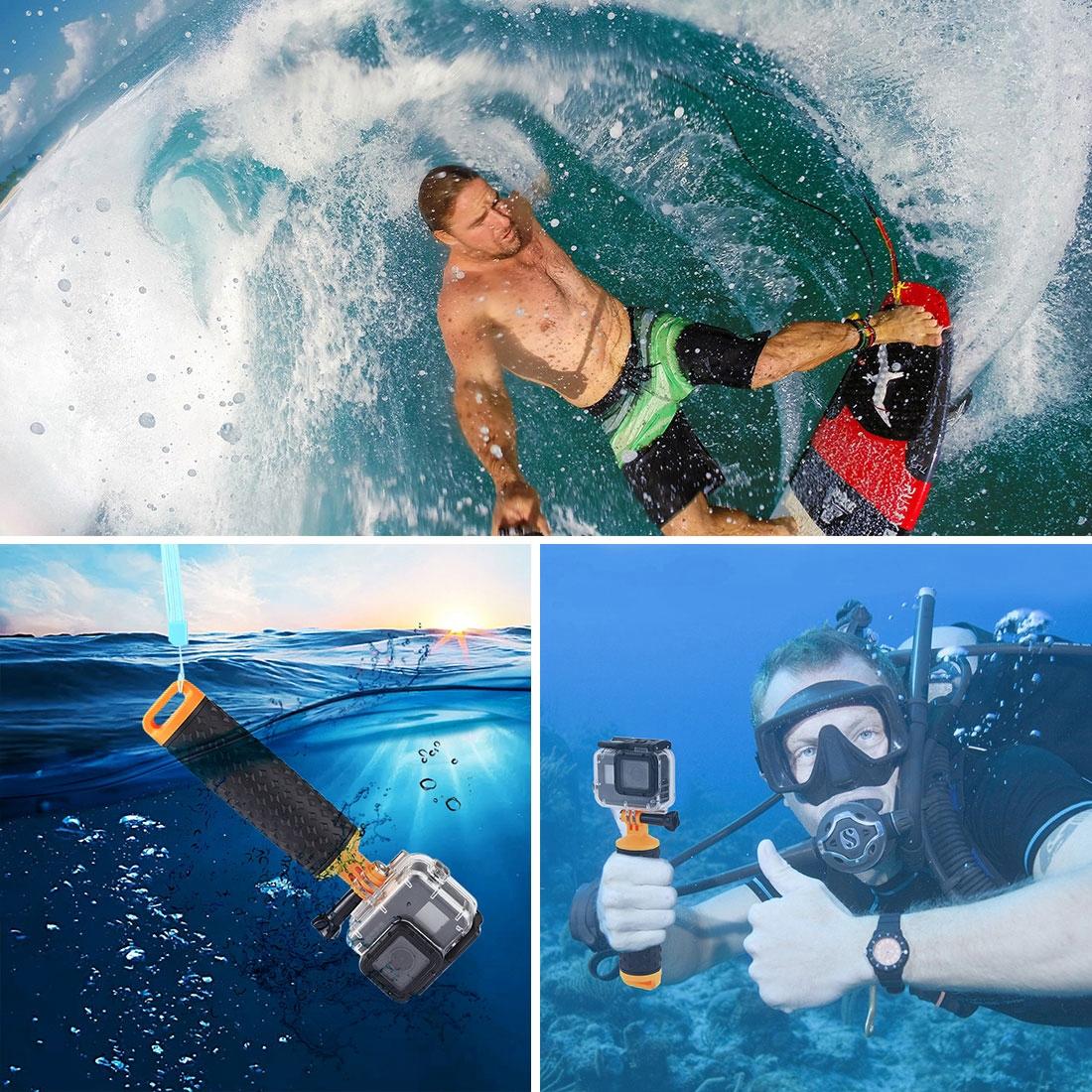 Buoyant Floating Handle Grip for Gopro and Action Cameras with Strap 9