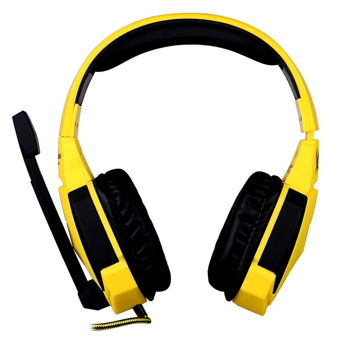 Usb Stereo Gaming Headset With Mic & Led 2.2M Cable Black / Yellow 3