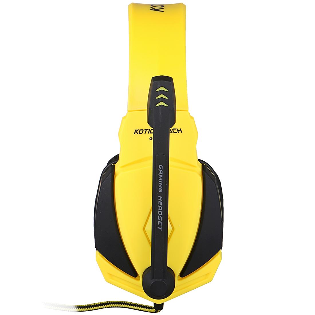 Usb Stereo Gaming Headset With Mic & Led 2.2M Cable Black / Yellow 7