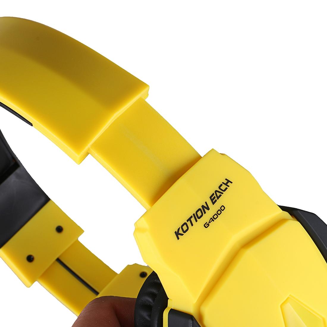 Usb Stereo Gaming Headset With Mic & Led 2.2M Cable Black / Yellow 8
