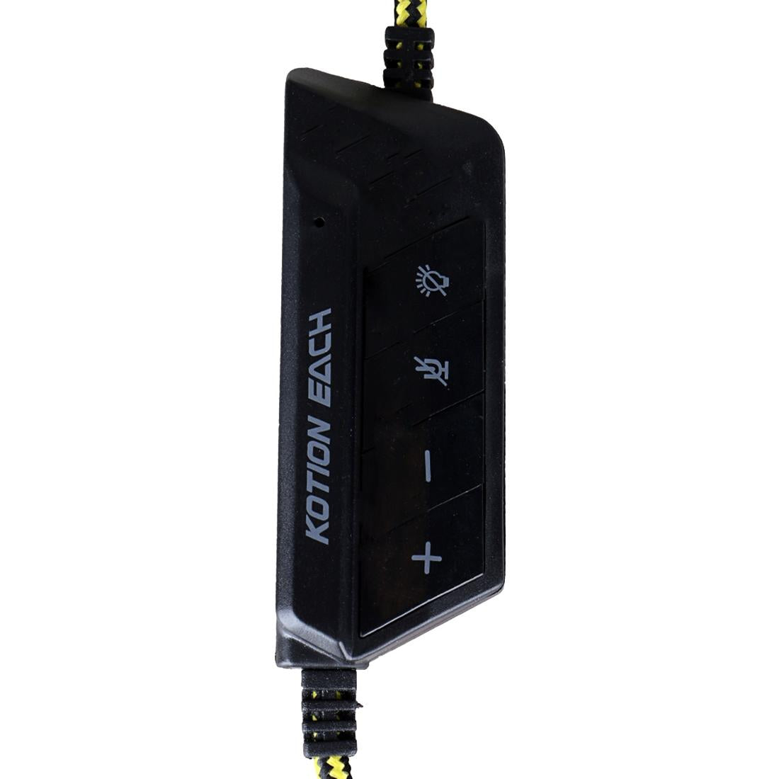 Usb Stereo Gaming Headset With Mic & Led 2.2M Cable Black / Yellow 9