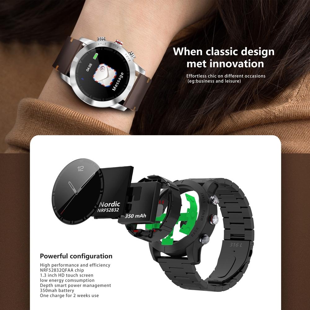 Waterproof Smart Bracelet With Heart Rate Monitor And Multi-Sport Mode - Brown 6