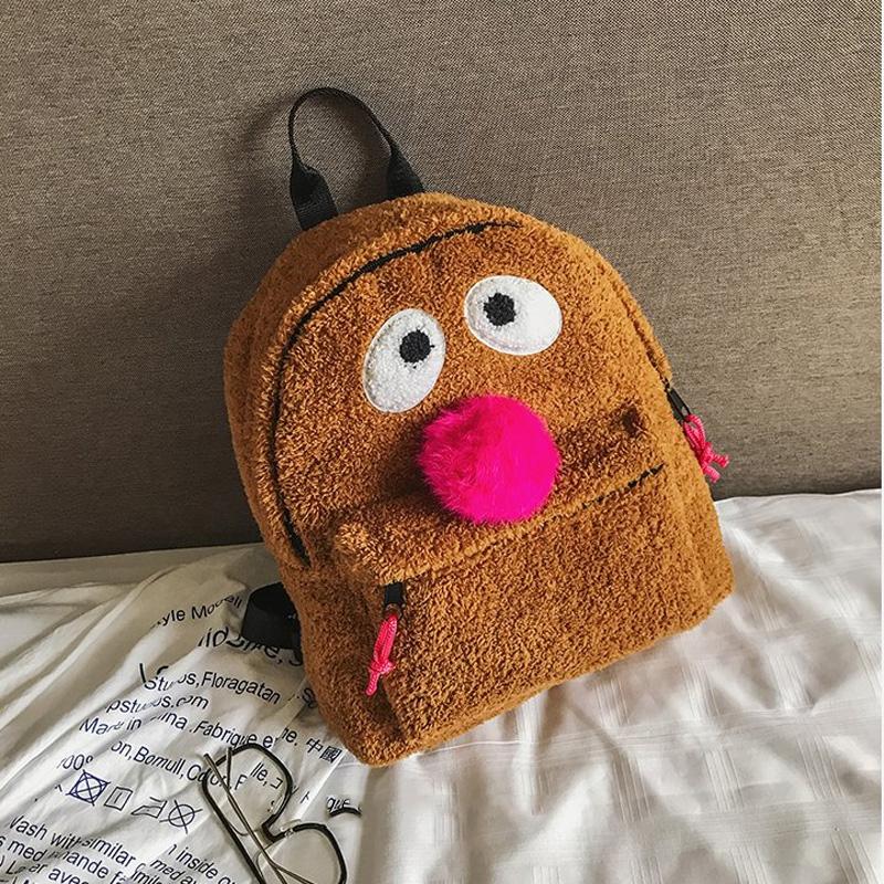 Girls' Plush Bird Backpack - Compact and Cute