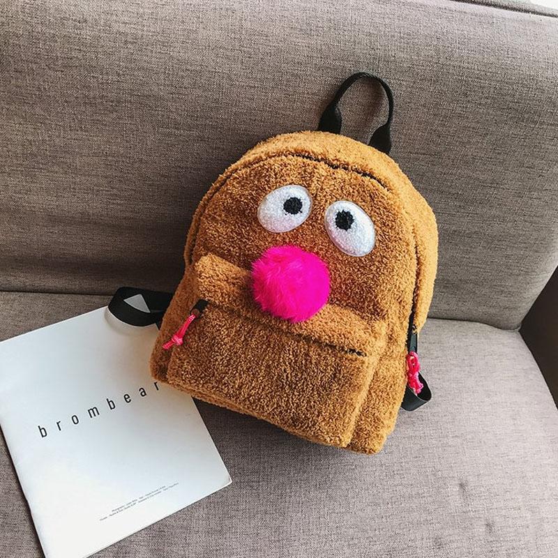 Girls' Plush Bird Backpack - Compact and Cute 3