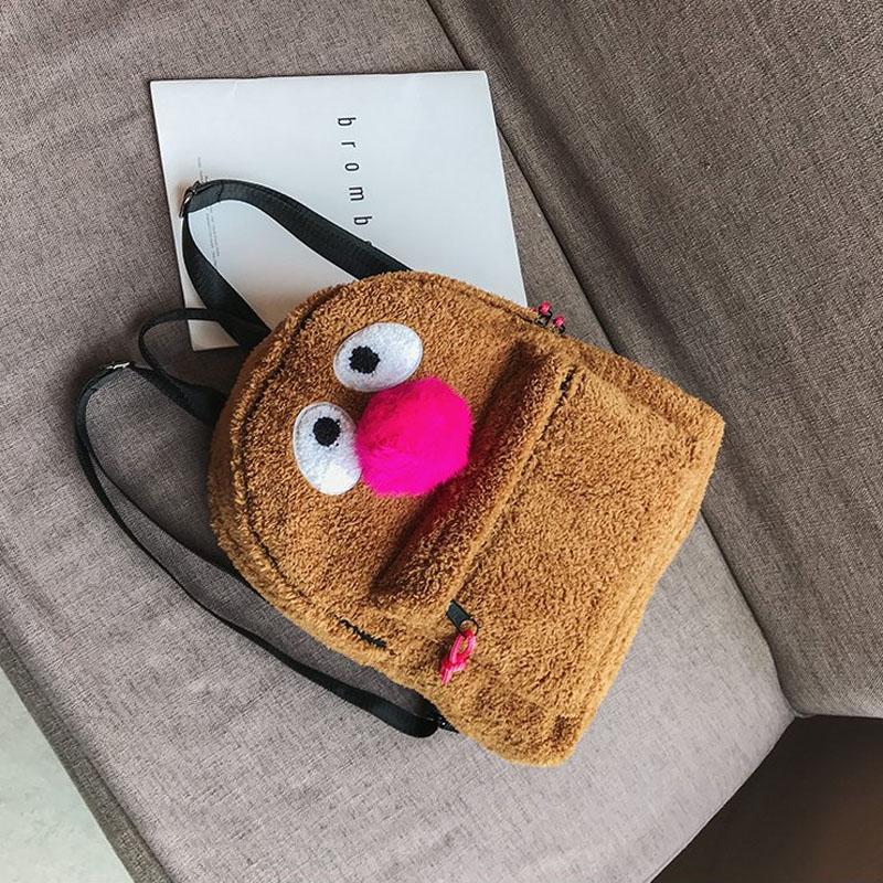 Girls' Plush Bird Backpack - Compact and Cute 5