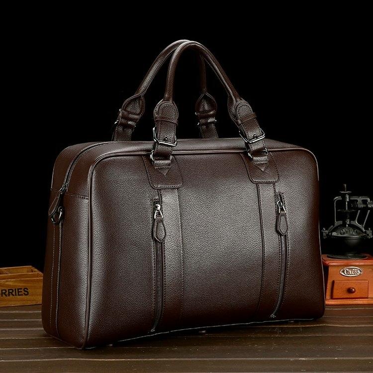 Large Leather Gym & Travel Bag - Spacious & Stylish 4