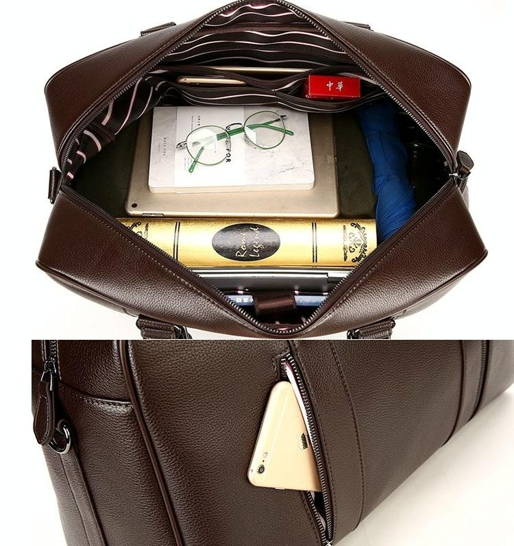 Large Leather Gym & Travel Bag - Spacious & Stylish 10