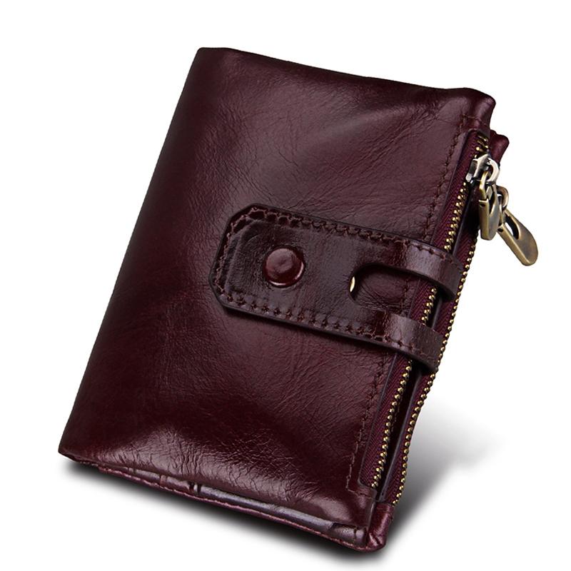 Men Rfid Blocking Cowhide Leather Wallet - Crazy Horse Texture - Ccb1083Z 4