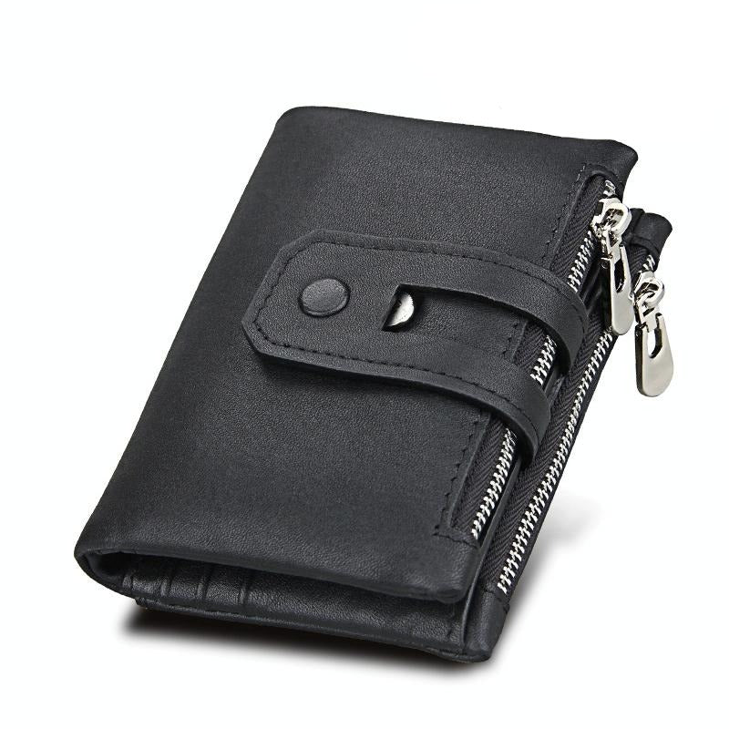 Men Rfid Blocking Cowhide Leather Wallet - Crazy Horse Texture - Ccb1083Z 9