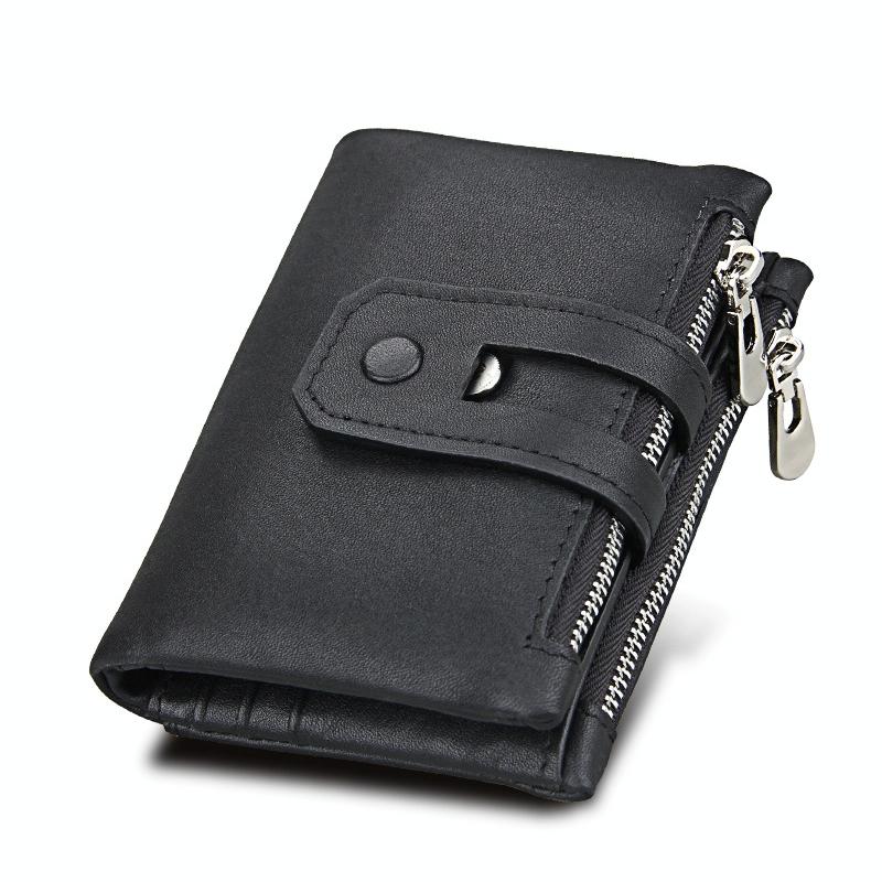 Men Rfid Blocking Cowhide Leather Wallet - Crazy Horse Texture - Ccb1083Z 10