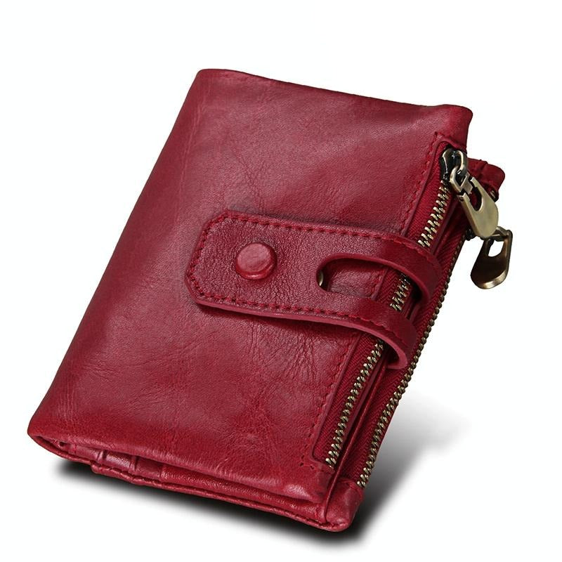 Men Rfid Blocking Cowhide Leather Wallet - Crazy Horse Texture - Ccb1083Z 15