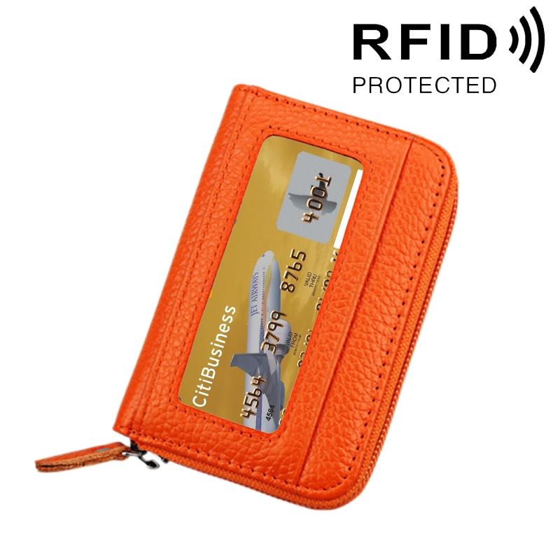 12-slot Leather Rfid Blocking Card Holder Wallet - Brown 15