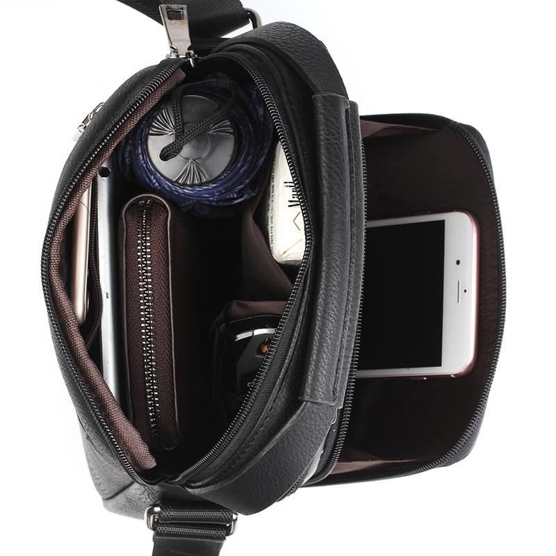 Versatile Men's Crossbody Bag For Business - Brown 6