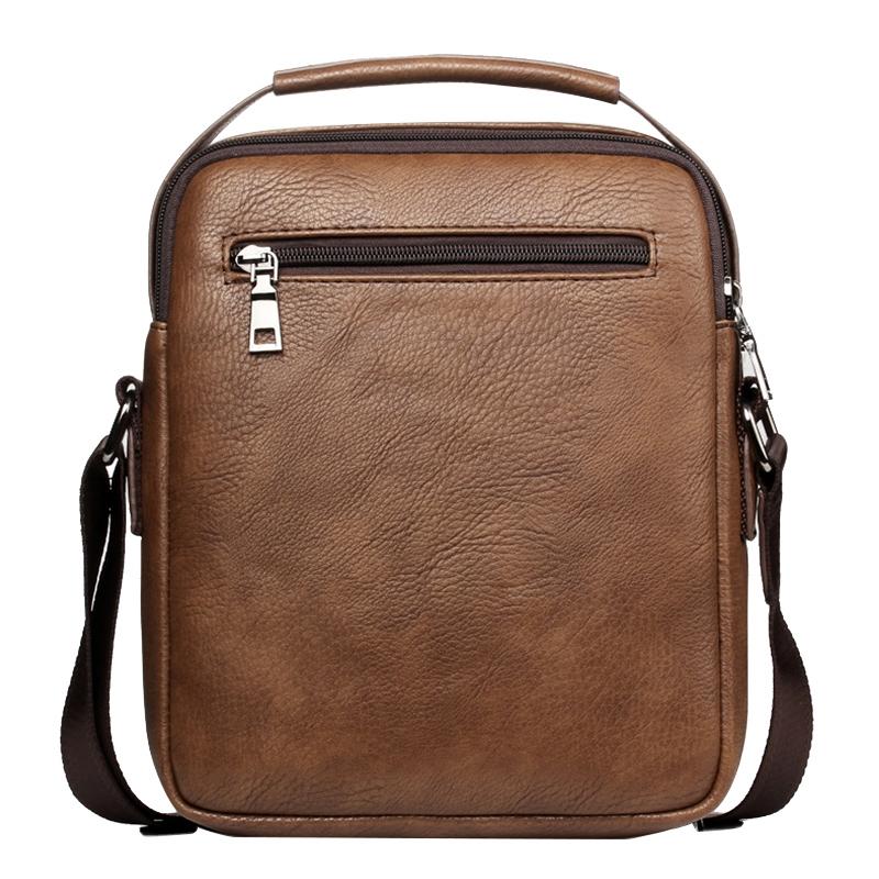 Versatile Men's Crossbody Bag For Business - Brown 12