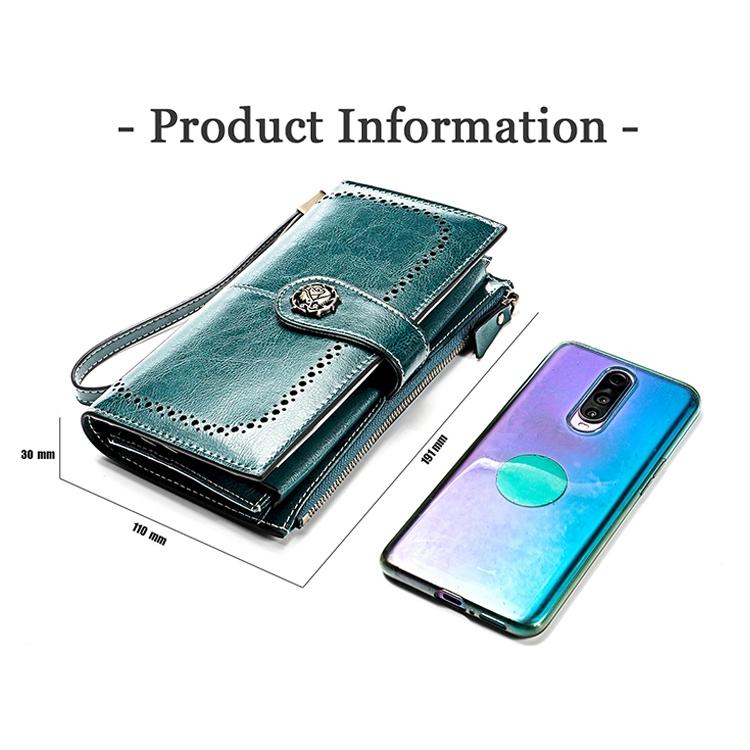 Women Anti-magnetic Rfid Wallet - Compact & Secure - Brown 3