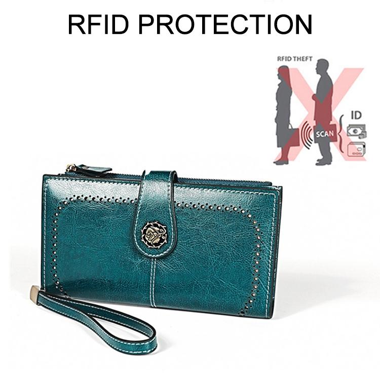 Women Anti-magnetic Rfid Wallet - Compact & Secure - Brown 10