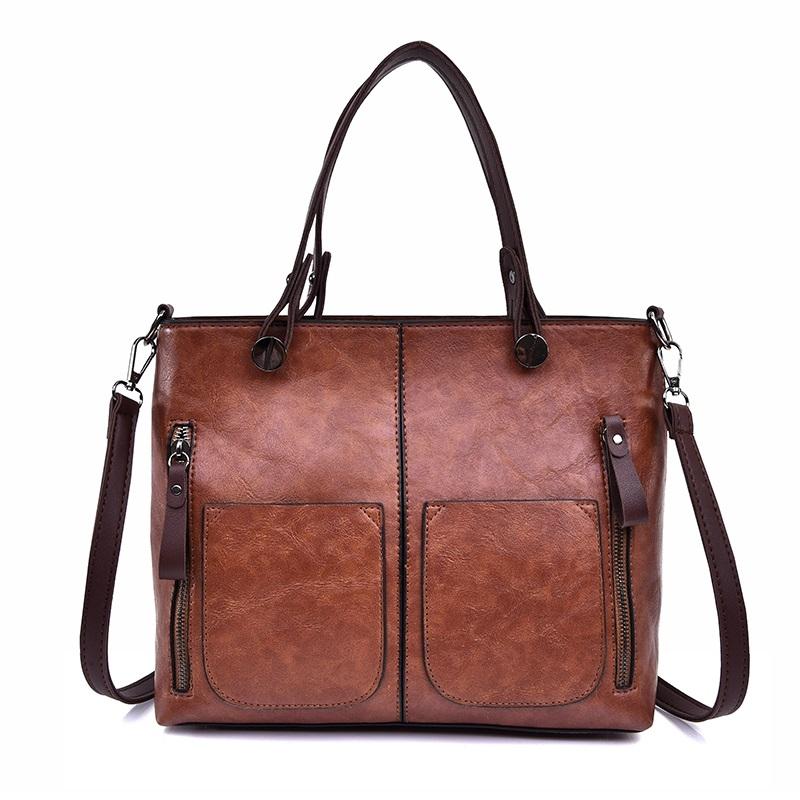 Stylish Brown Pu Shoulder Bag For Women