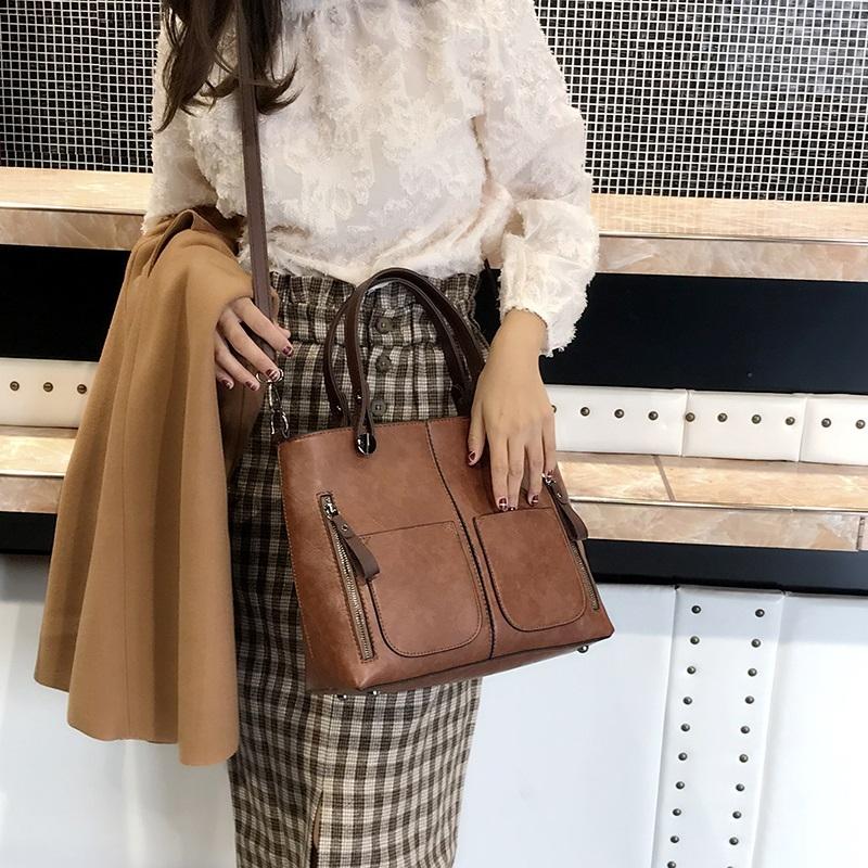Stylish Brown Pu Shoulder Bag For Women 6