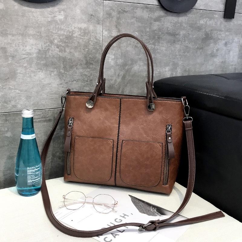 Stylish Brown Pu Shoulder Bag For Women 8