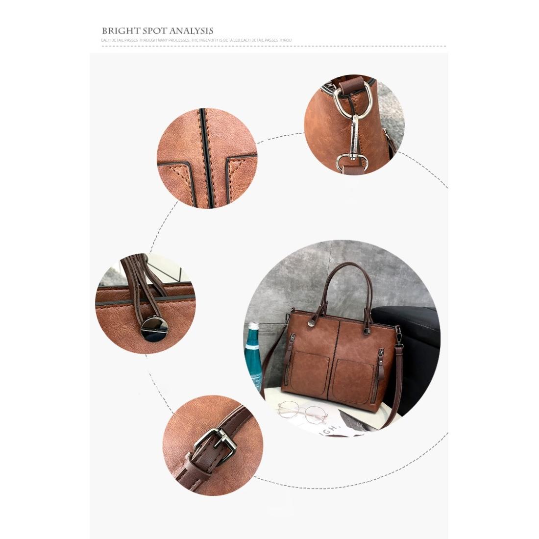 Stylish Brown Pu Shoulder Bag For Women 9