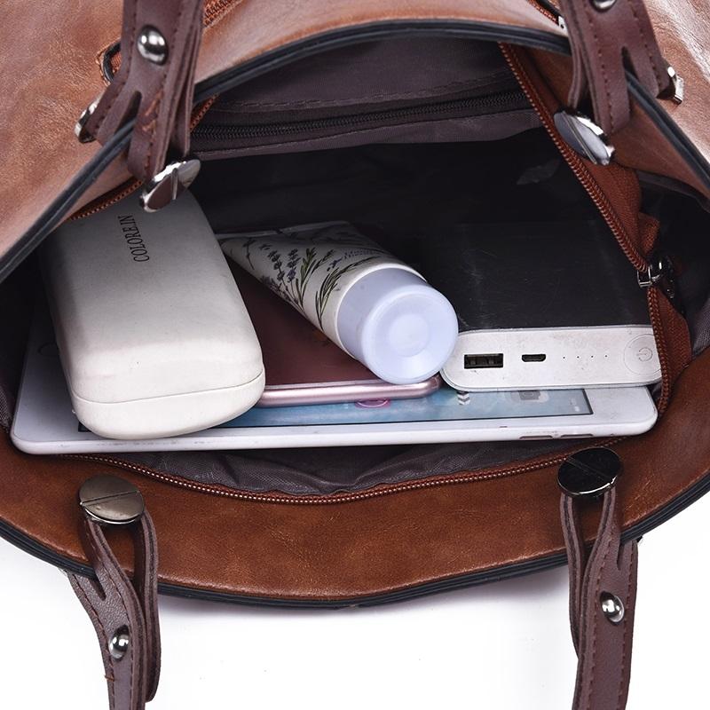 Stylish Brown Pu Shoulder Bag For Women 11