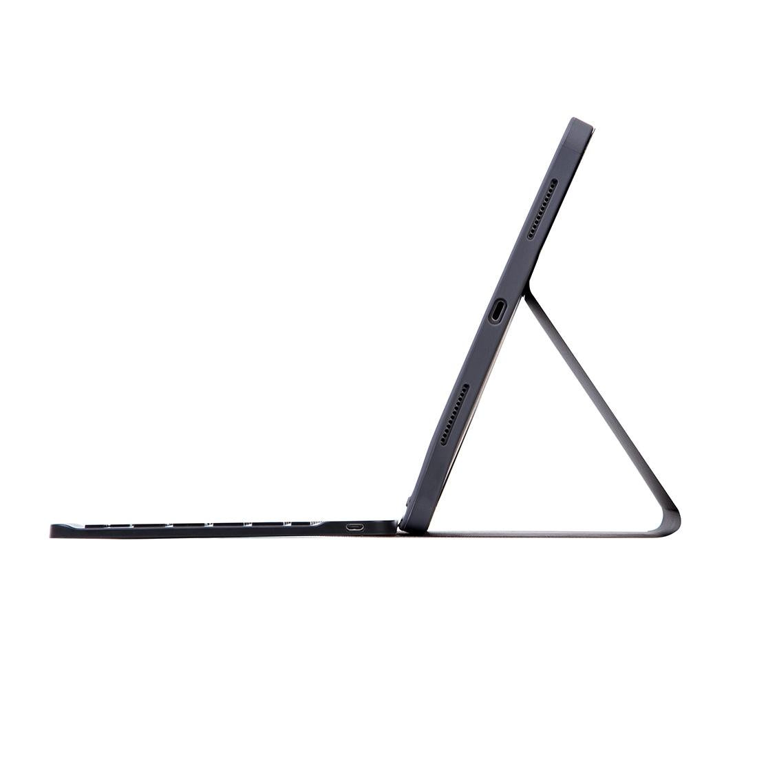 Detachable Bluetooth Keyboard Tablet Case For Ipad Pro 11 With Pen Slot - Plain Texture - Light Purple 8