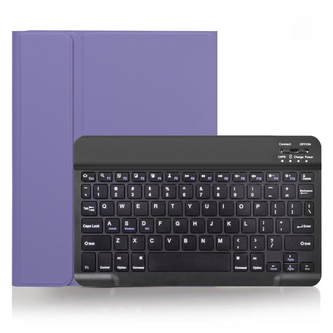 Detachable Bluetooth Keyboard Tablet Case For Ipad Pro 11 With Pen Slot - Plain Texture - Light Purple 9