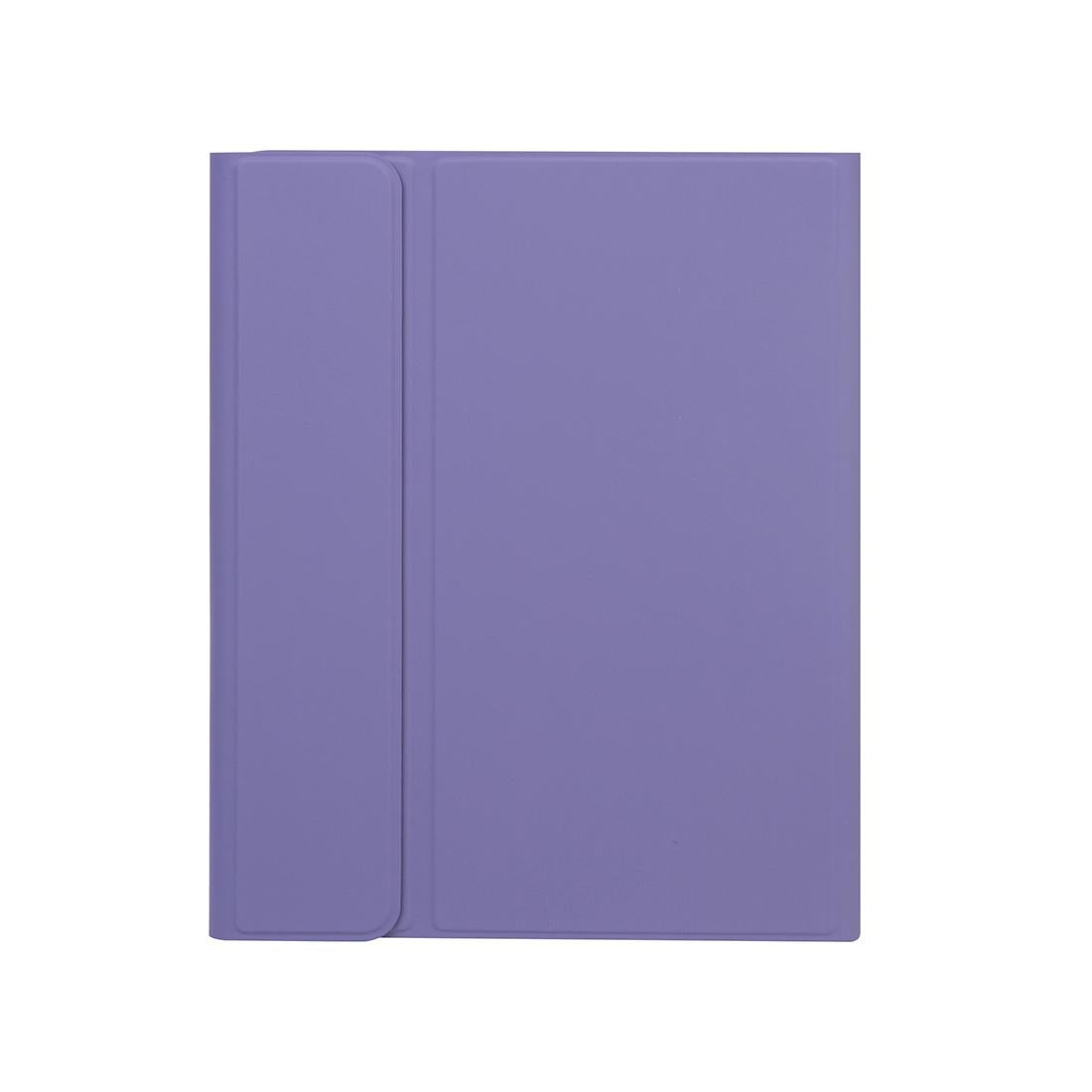 Detachable Bluetooth Keyboard Tablet Case For Ipad Pro 11 With Pen Slot - Plain Texture - Light Purple 10