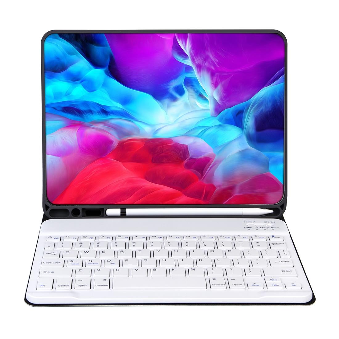 Detachable Bluetooth Keyboard Tablet Case For Ipad Pro 11 With Pen Slot - Plain Texture - Light Purple 13
