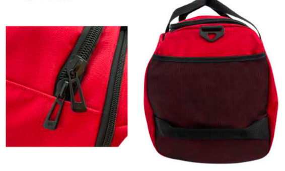 48 Litre FIB Sports Duffle Bag Duffel Gym Canvas Travel Foldable - Red 4