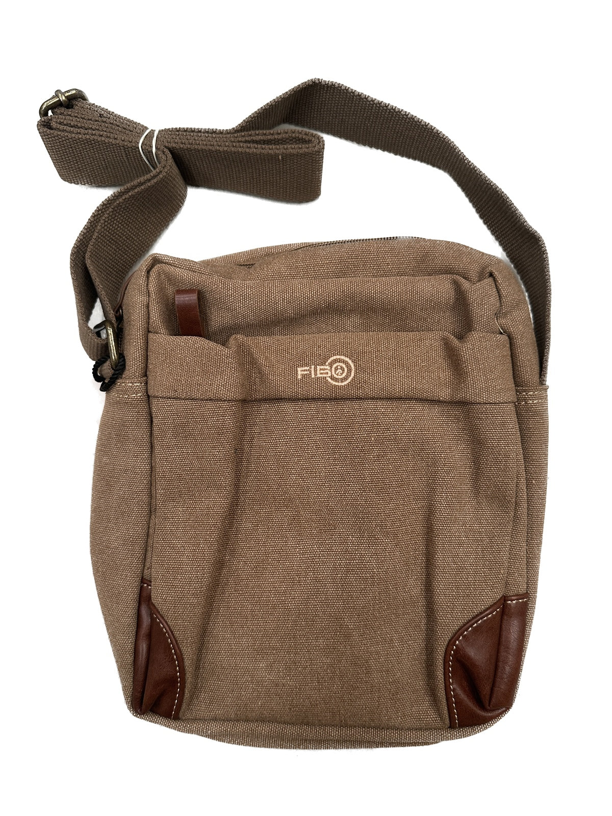 FIB Explorer Canvas Cross Body Travel Bag - Khaki 7