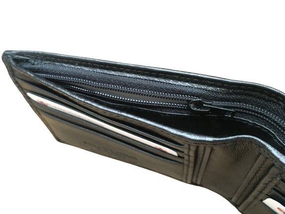 Futura Mens RFID Slim Genuine Leather Wallet - Black 4