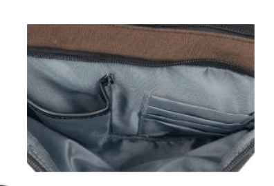 FIB Byron East West Sling Shoulder Bag Travel Adjustable Strap - Brown 7