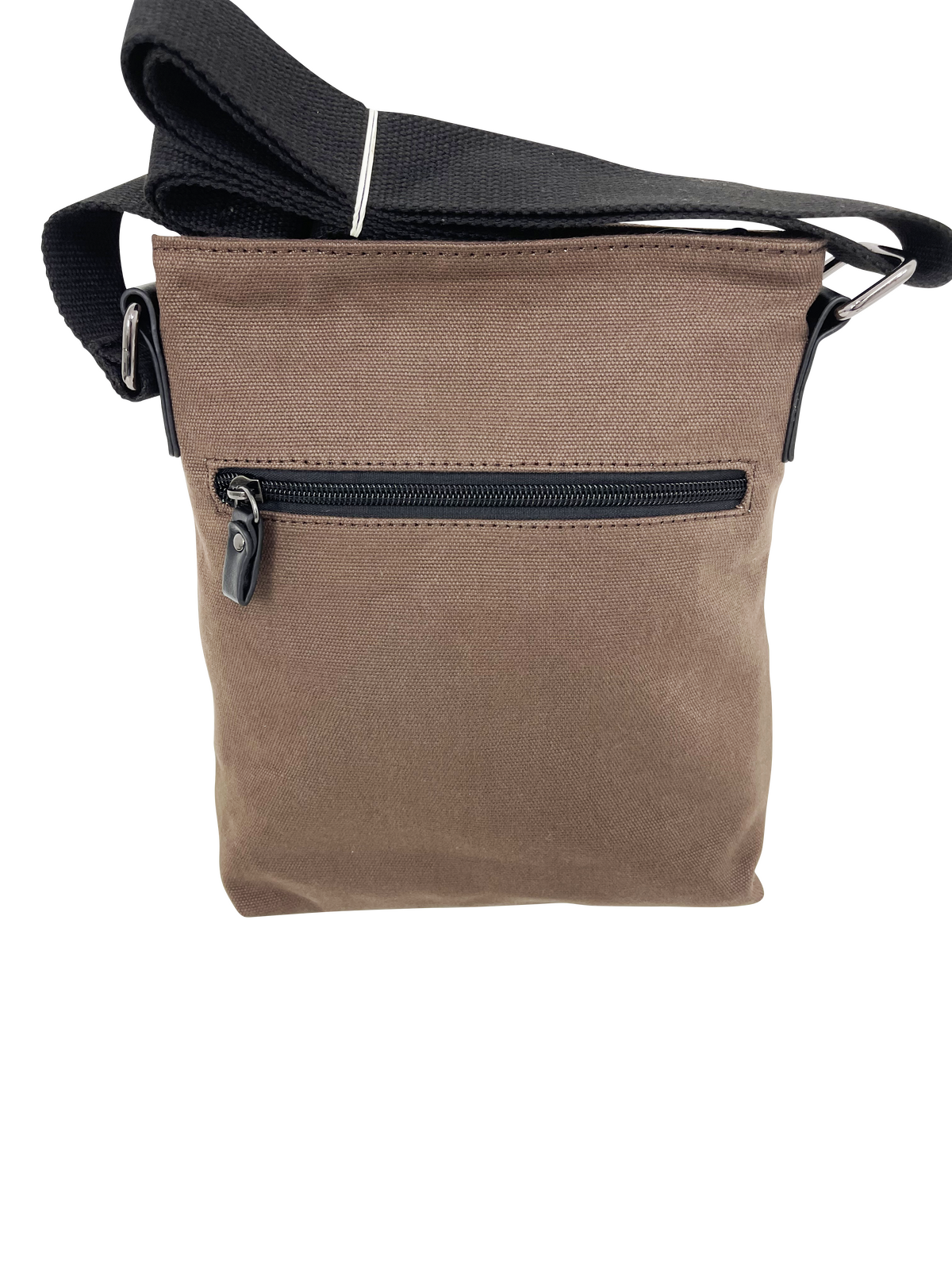 FIB Byron Canvas Sling Bag Shoulder Travel Cross Body - Brown 6