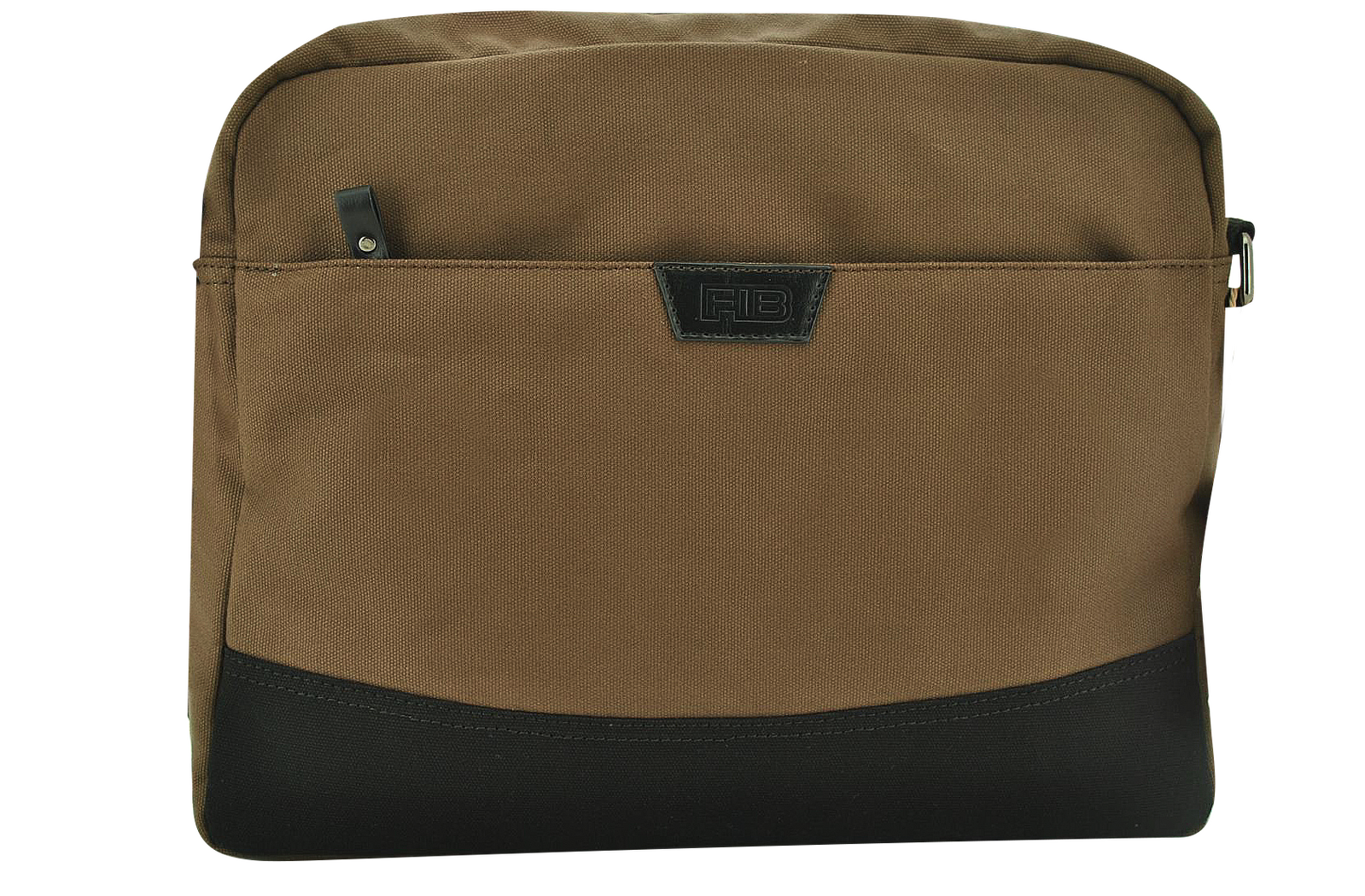 FIB Byron Canvas Laptop Messenger Bag Travel Shoulder Sling - Brown 3