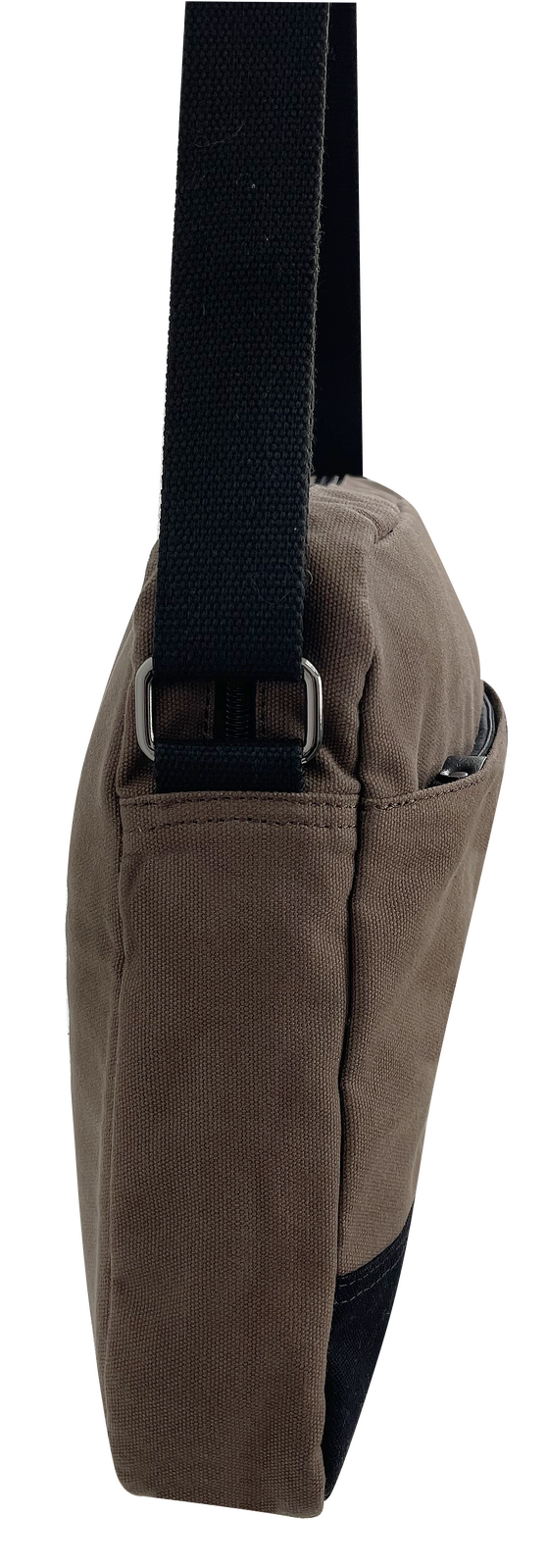 FIB Byron Canvas Laptop Messenger Bag Travel Shoulder Sling - Brown 5