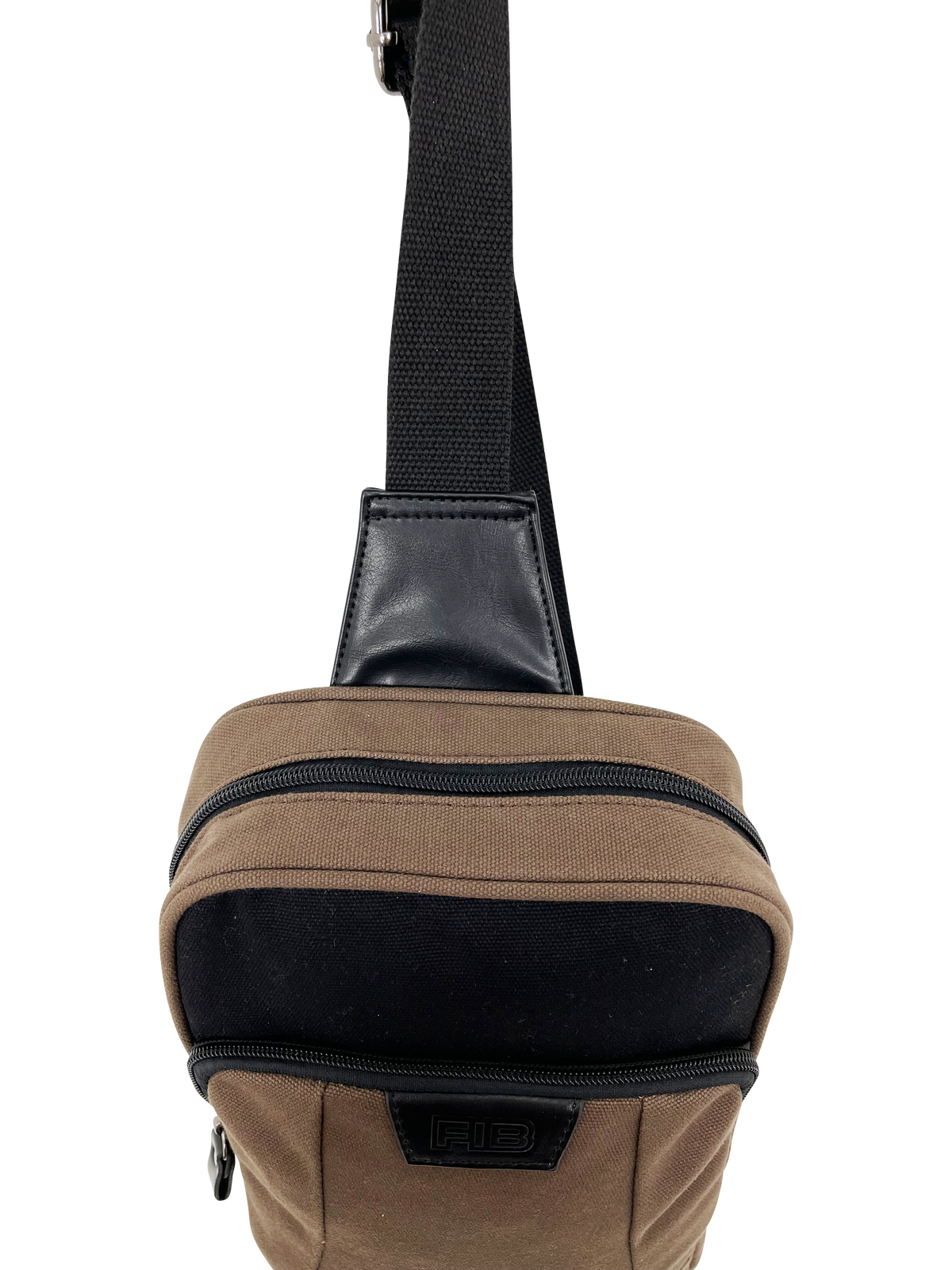 FIB Byron Sling Backpack Bag Travel w/ Single Adjustable Strap - Brown 4