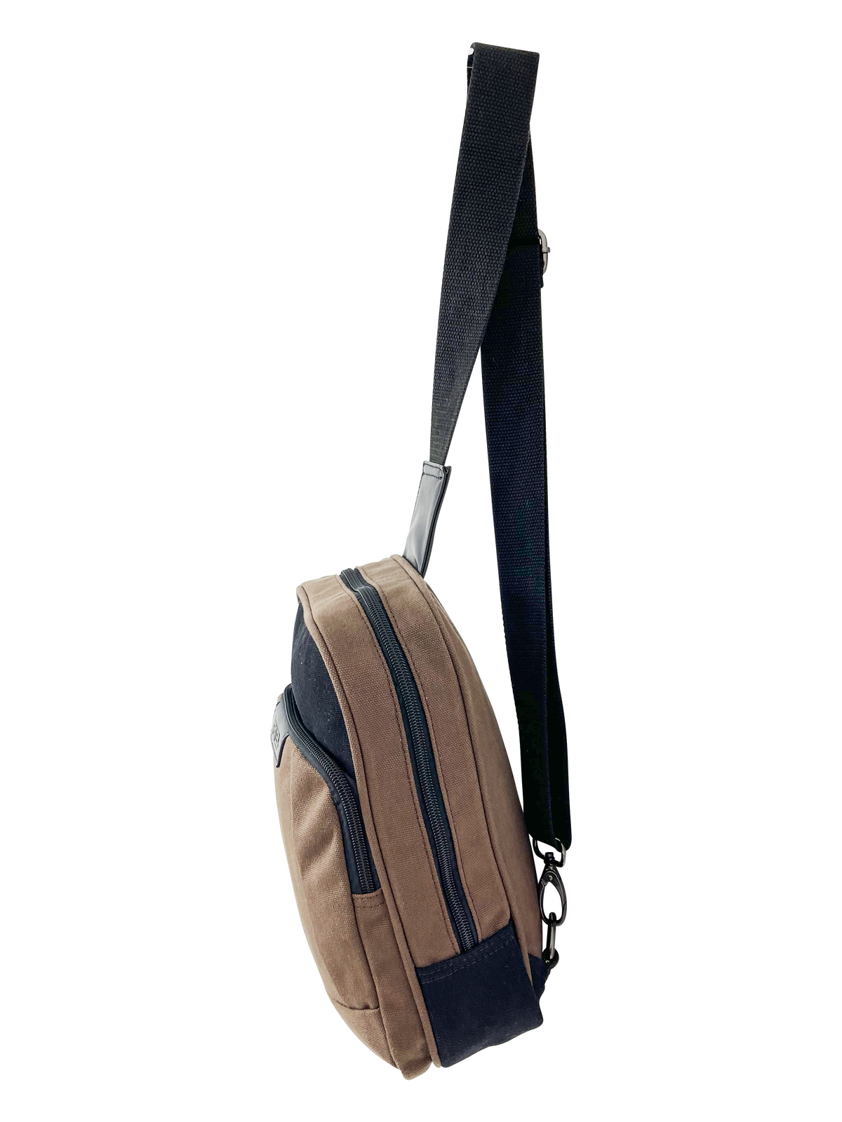 FIB Byron Sling Backpack Bag Travel w/ Single Adjustable Strap - Brown 6