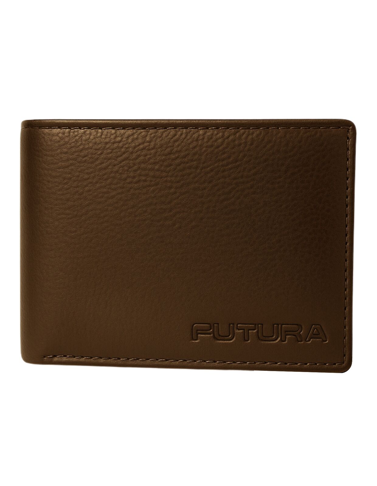 Futura Mens RFID Protected Slim Genuine Leather Wallet - Tan 3