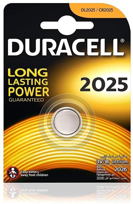 2x Duracell CR2025 Batteries Lithium 3V Battery Security 2025 6