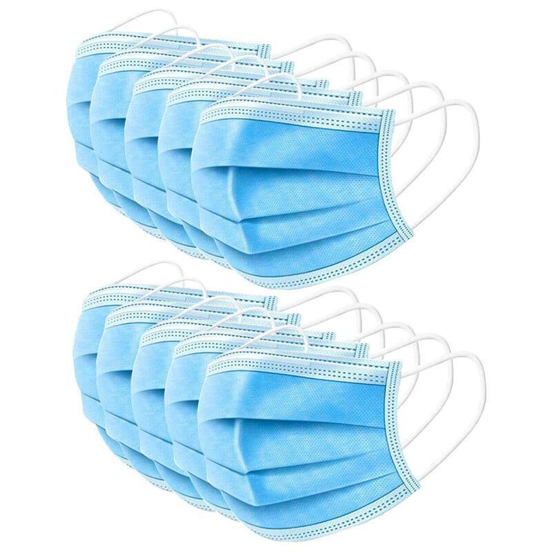 50x Disposable Surgical Face Mask Dust Mouth Guard 3 Ply Air Purifying 4