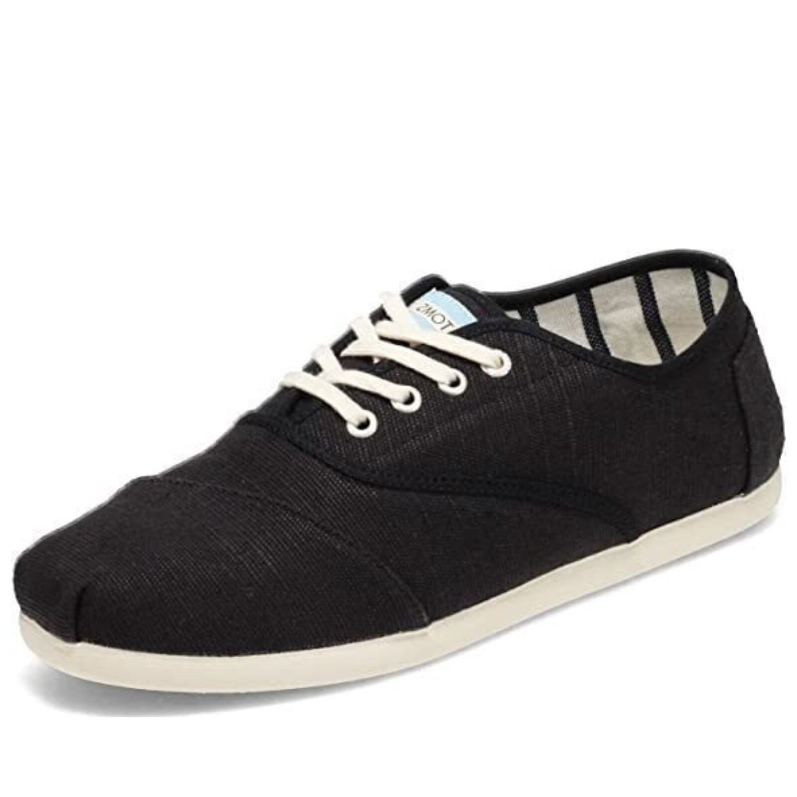 TOMS Heritage Mens Canvas Casual Shoes Sneakers Lace Up Low Cut - Black - US 11 6