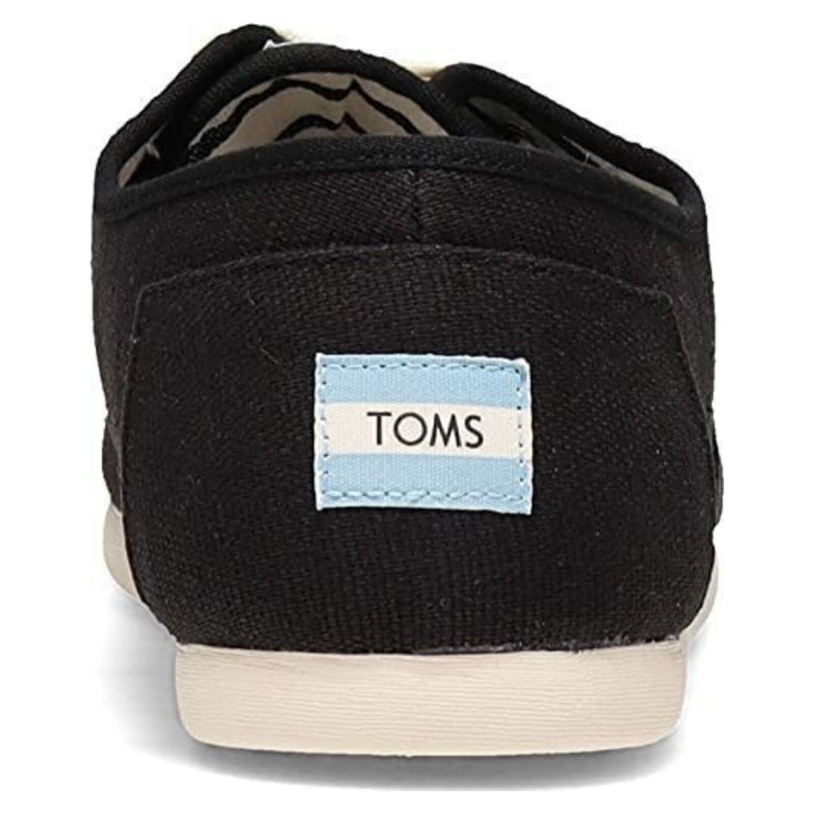 TOMS Heritage Mens Canvas Casual Shoes Sneakers Lace Up Low Cut - Black - US 9 8