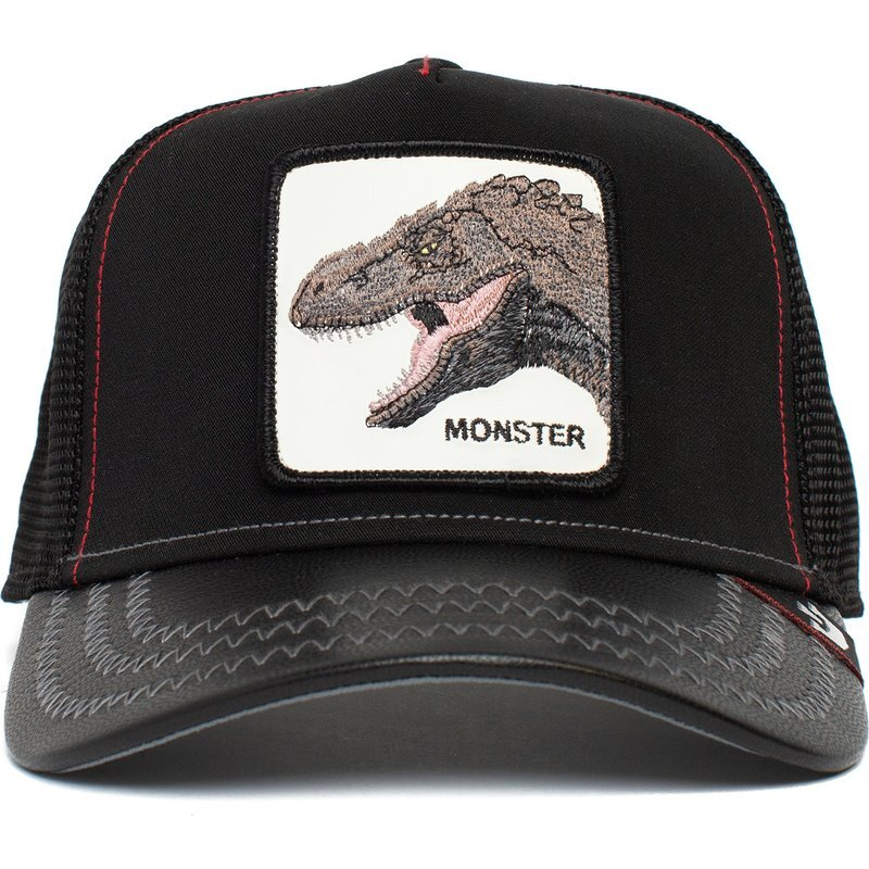 Goorin Brothers Baseball Trucker Cap Hat Snapback Godzilla Dinasaur Tyrant Monster - Black 4