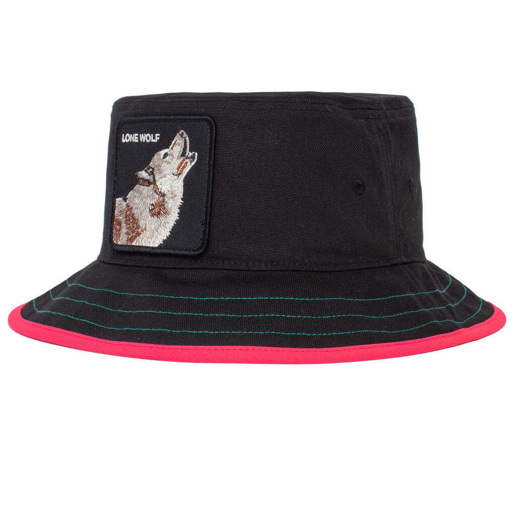 Goorin Bros Costa Lobo Bucket Hat 100% Cotton Animal Series - Black - M 3