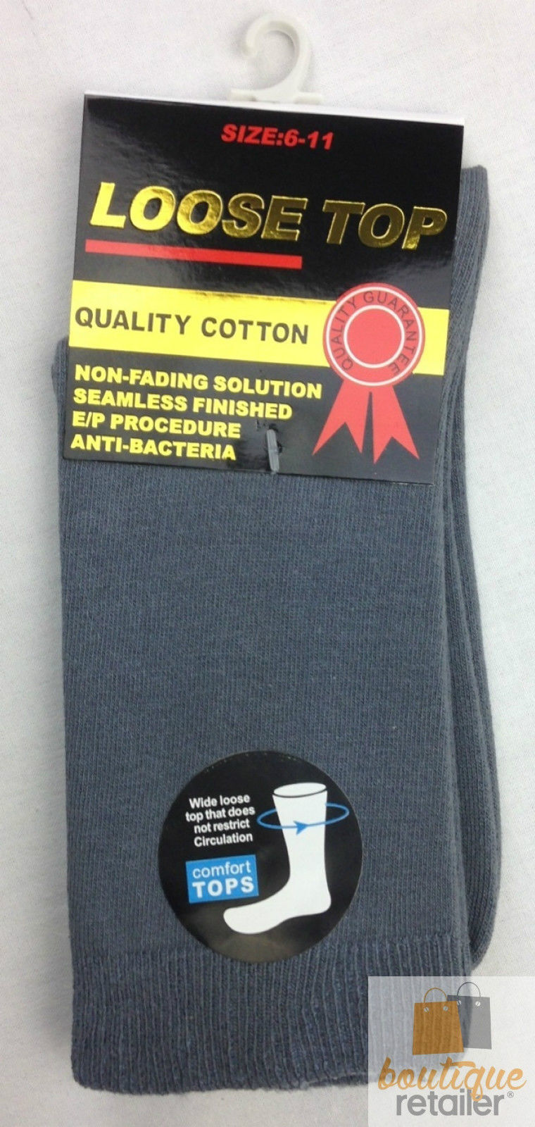 10x Pairs COTTON Rich LOOSE TOP SOCKS Medical Circulation Diabetic Comfort BULK -  - 3
