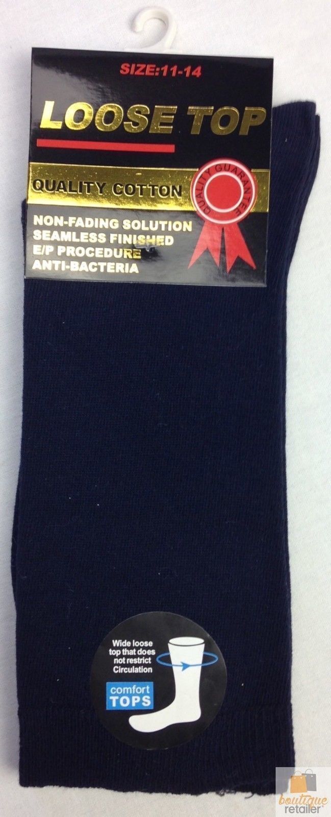 10x Pairs COTTON Rich LOOSE TOP SOCKS Medical Circulation Diabetic Comfort BULK -  - 3
