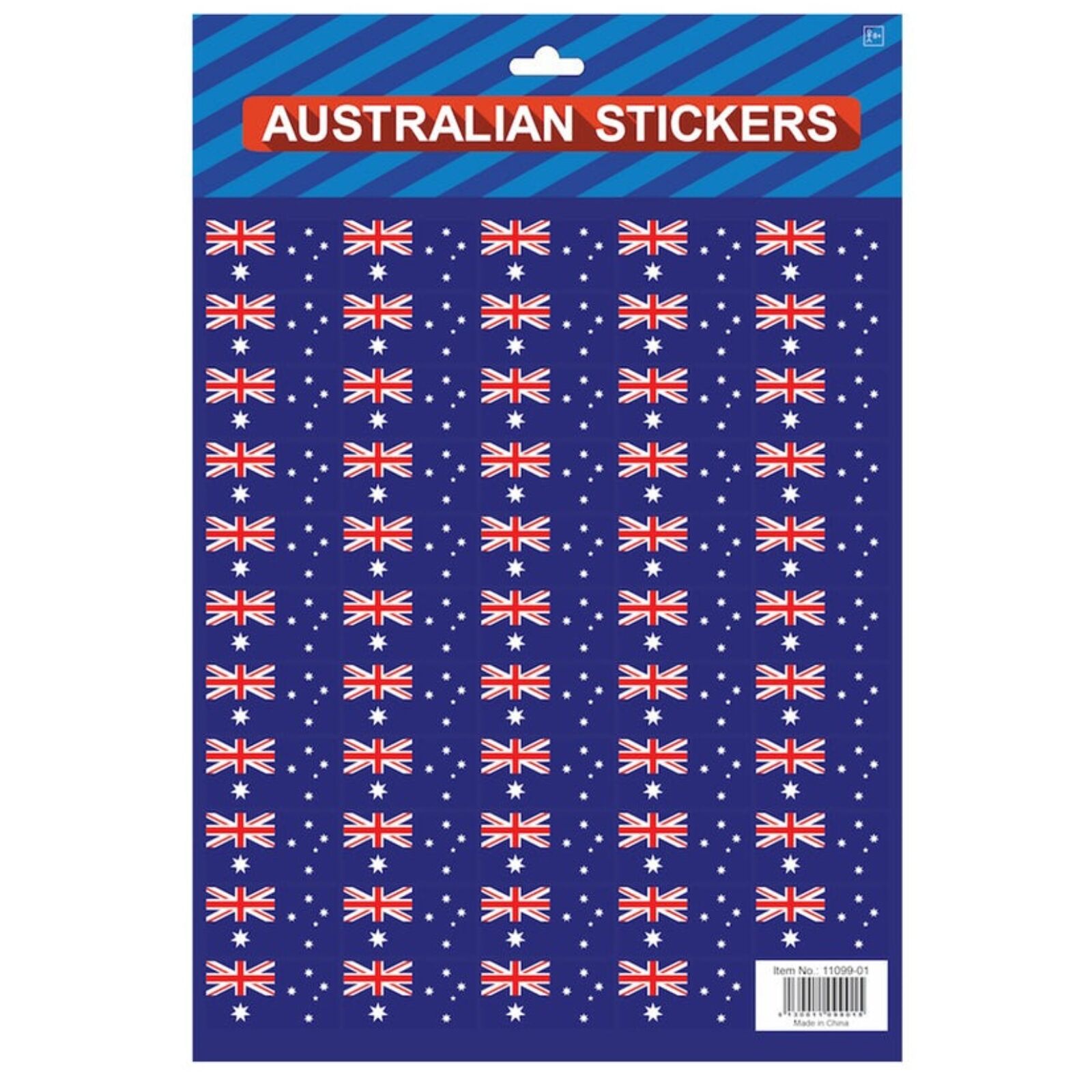 Australian Flag Stickers – 4x A4 Sheets of Festive Stickers for Australia Day Celebrations 3