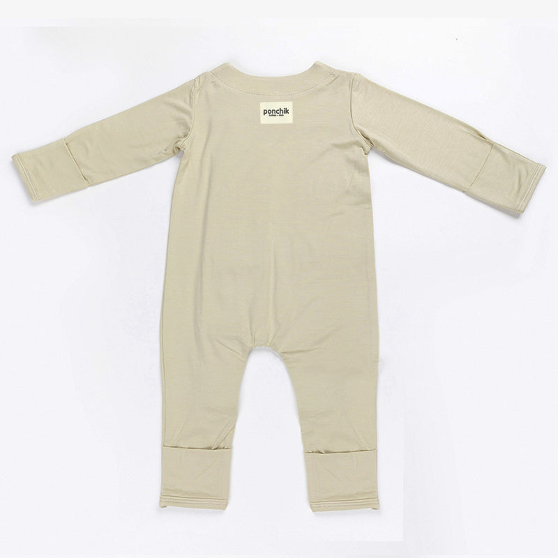 Ponchik Babies + Kids - Magnetic Bamboo Body Suit - Pistachio - 6-12m 4