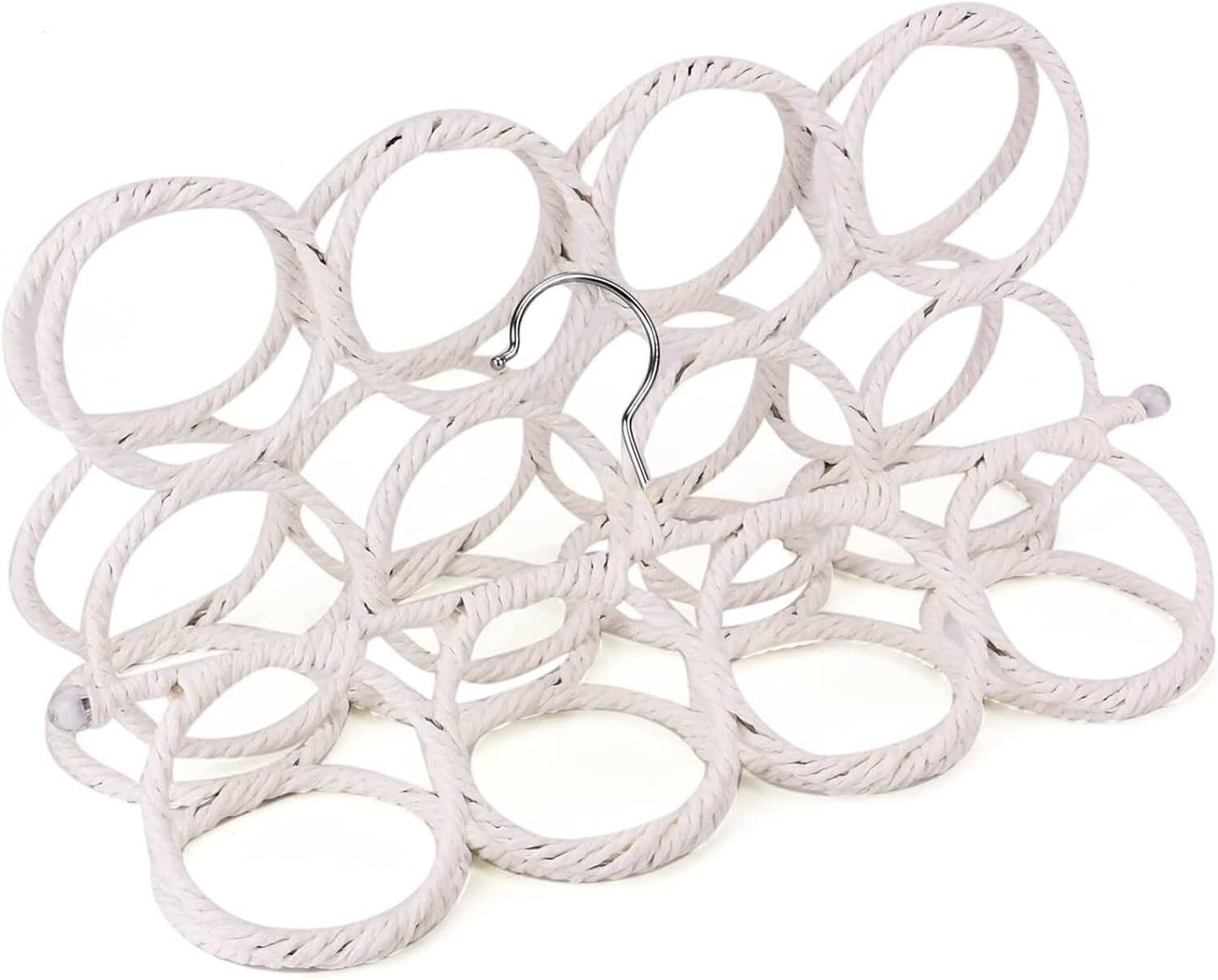 1x 28 Hole Scarf Hanger Holder Storage Tie Belt Scarf Organiser Space Saver 3